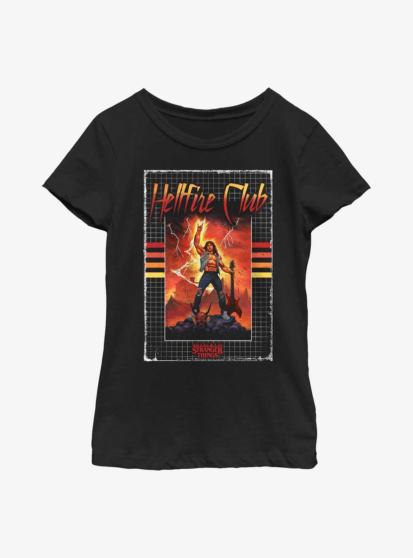 Stranger Things Eddie Munson Hellfire Club Youth Girls T-Shirt, , hi-res