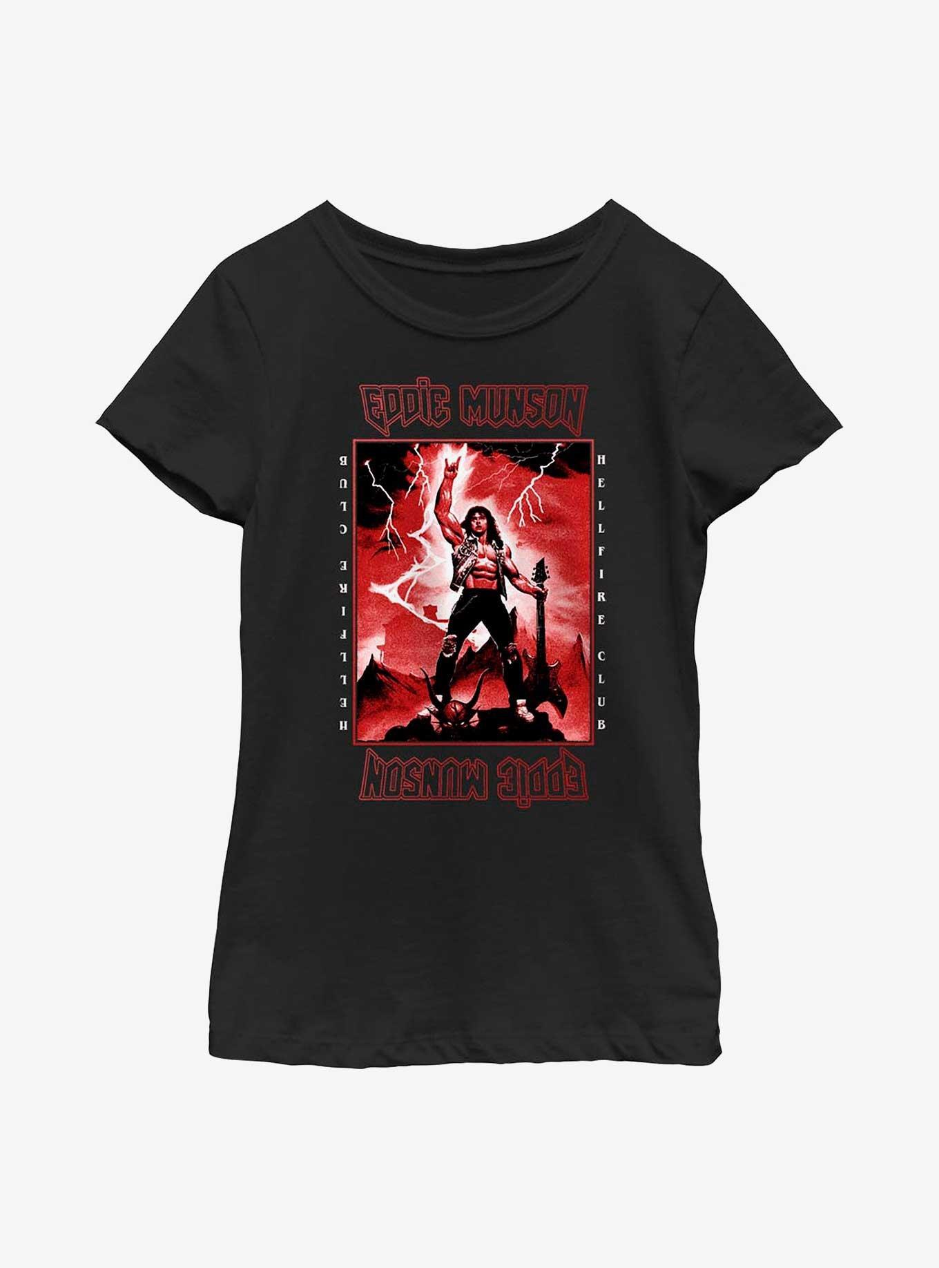 Stranger Things Power Of Eddie Munson Youth Girls T-Shirt, , hi-res