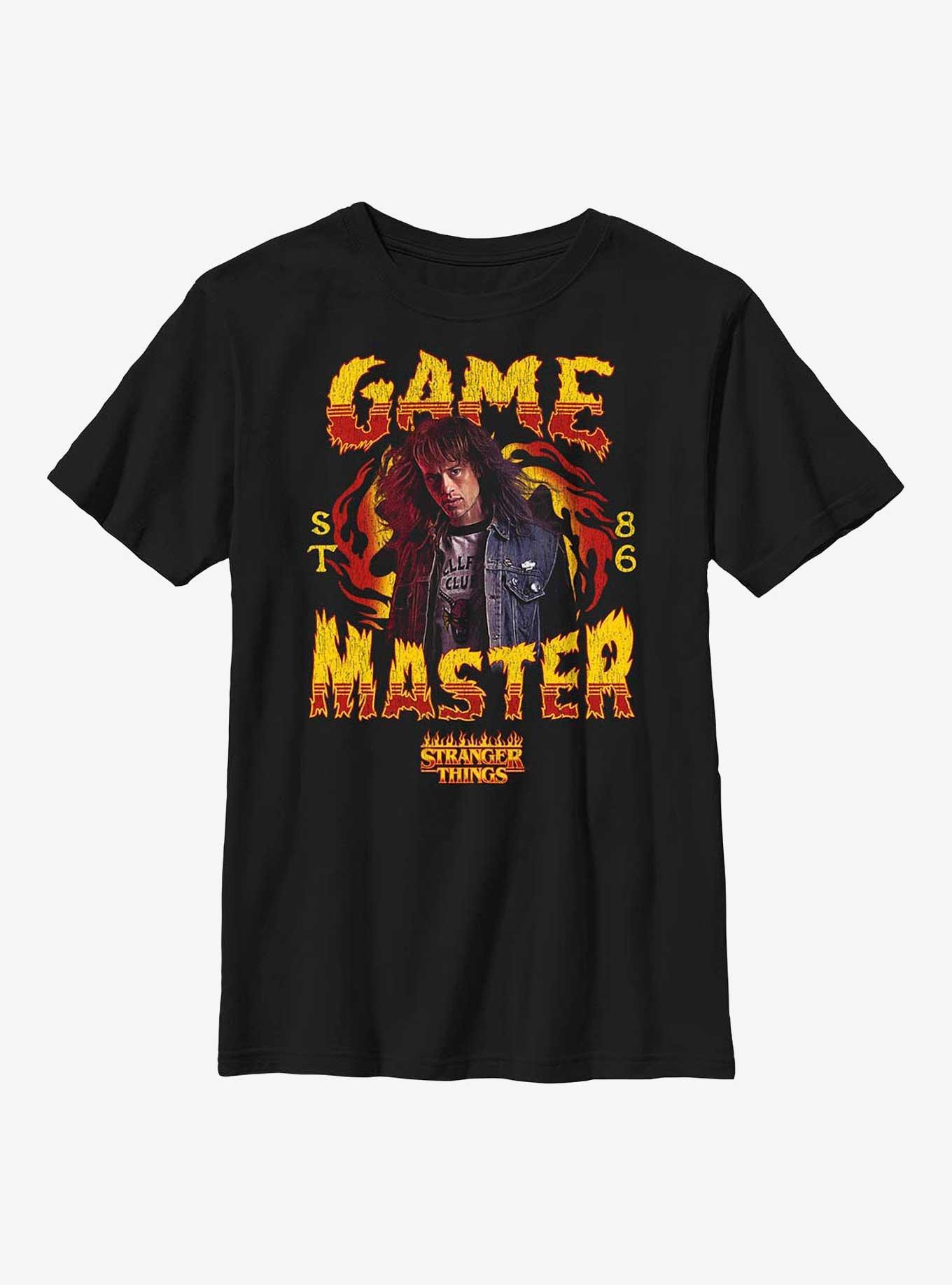 Stranger Things Eddie The Game Master Youth T-Shirt, BLACK, hi-res