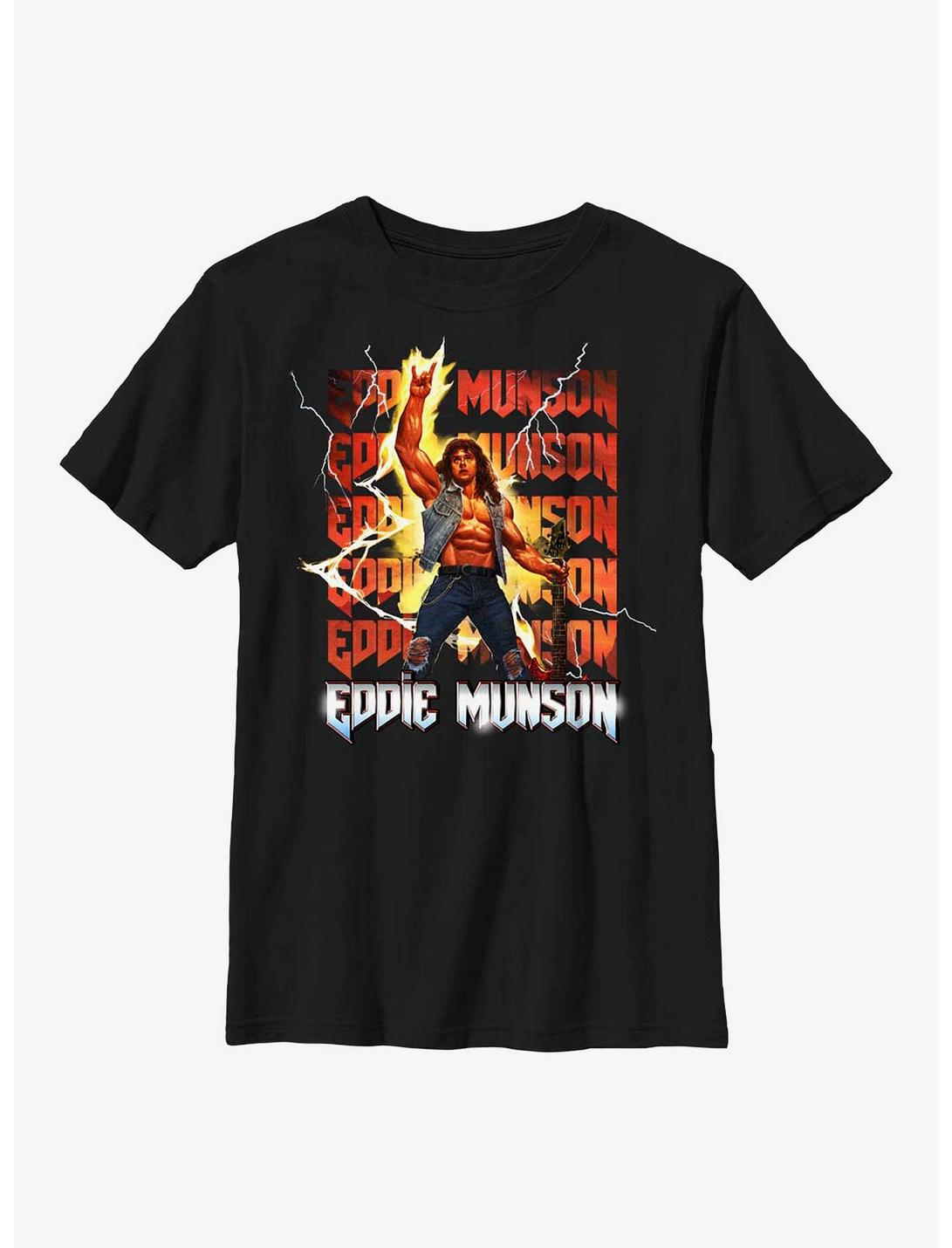 Stranger Things Eddie Munson Stack Youth T-Shirt, BLACK, hi-res