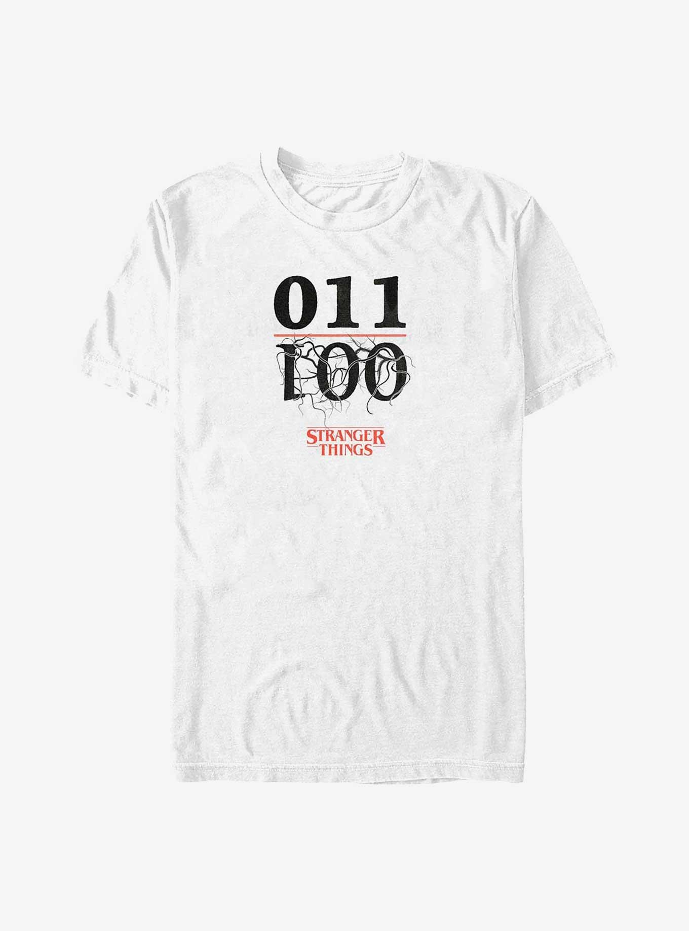 Stranger Things Eleven Upside Down One Subjects T-Shirt, WHITE, hi-res