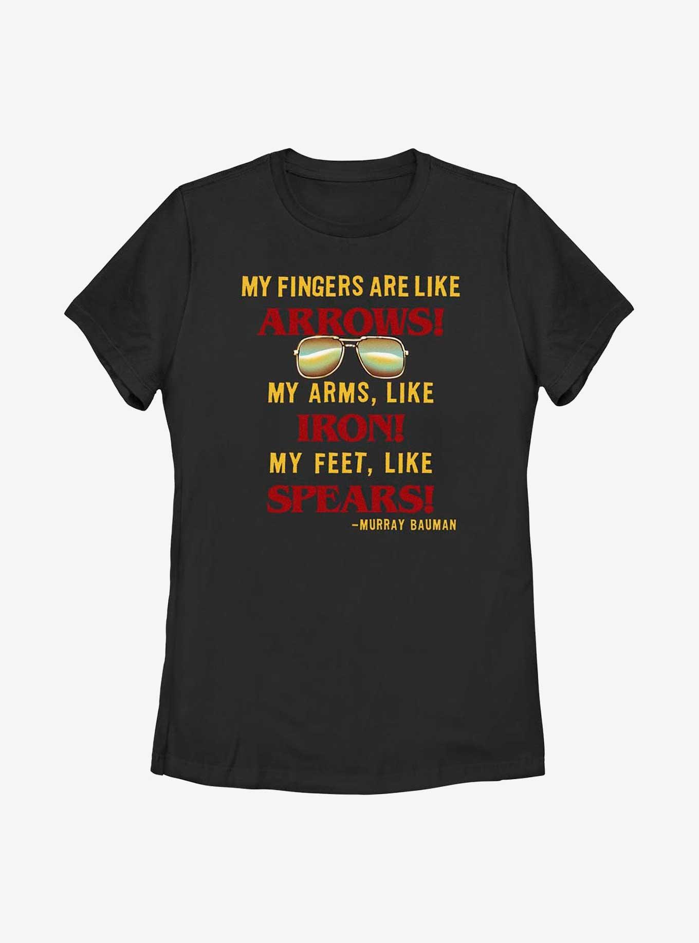 Stranger Things Murray Bauman Karate Quote Womens T-Shirt, BLACK, hi-res