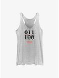 Stranger Things Eleven Upside Down One Subjects Womens Tank Top, WHITE HTR, hi-res
