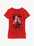 Stranger Things Power Of Eddie Munson Youth Girls T-Shirt, RED, hi-res