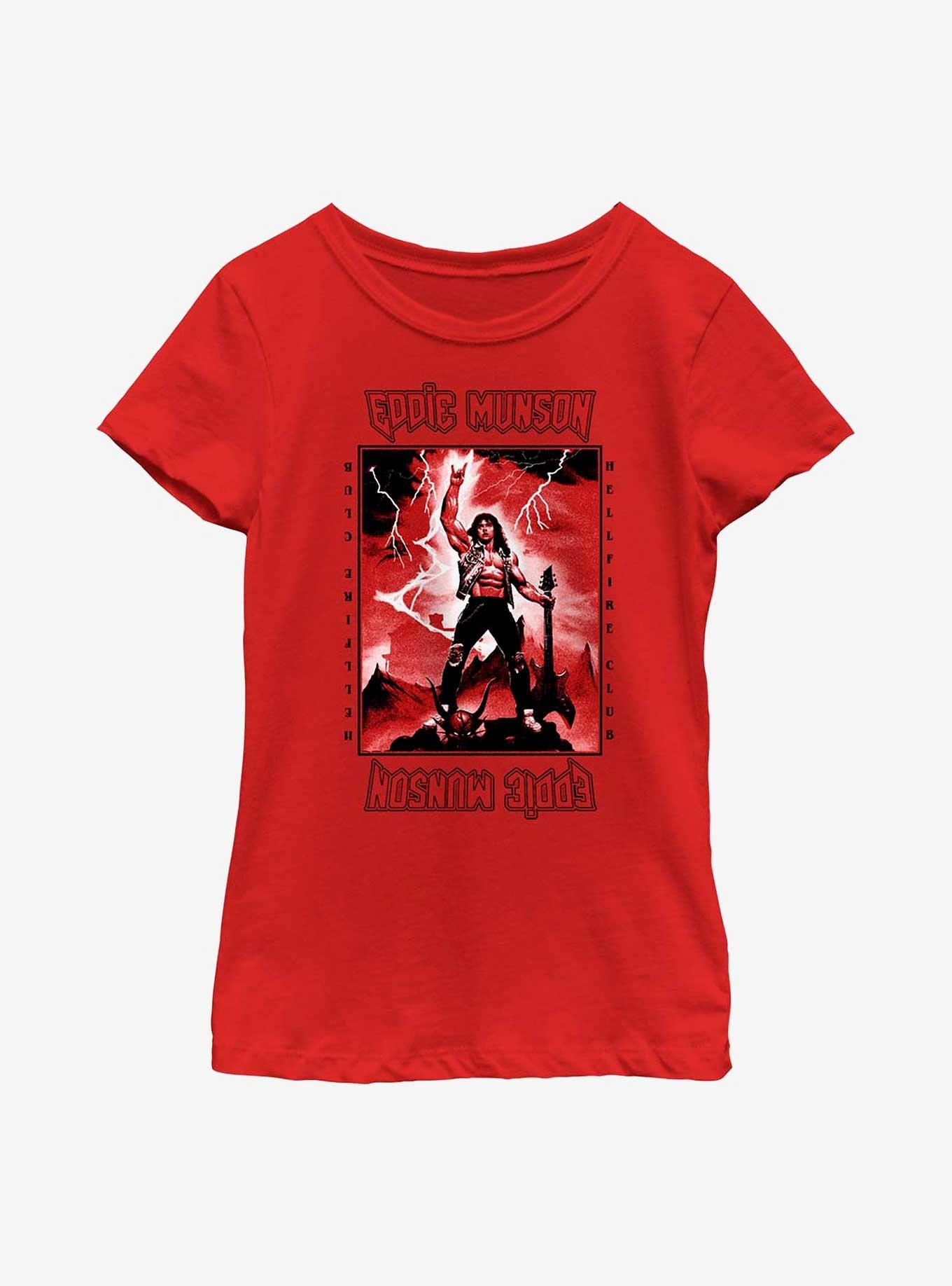 Stranger Things Power Of Eddie Munson Youth Girls T-Shirt, , hi-res