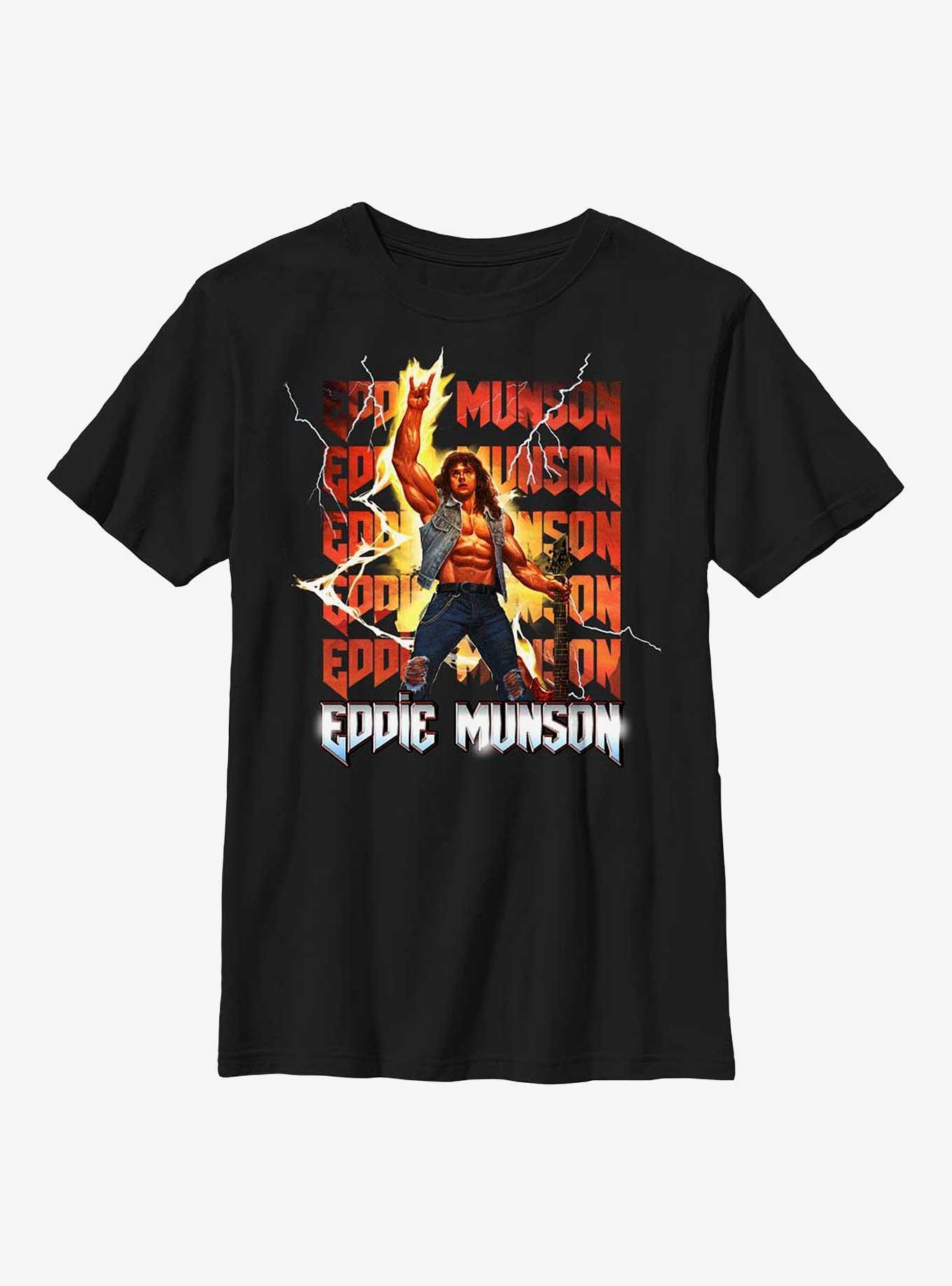 Stranger Things Eddie Munson Stack Youth T-Shirt, BLACK, hi-res