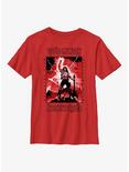 Stranger Things Power Of Eddie Munson Youth T-Shirt, RED, hi-res