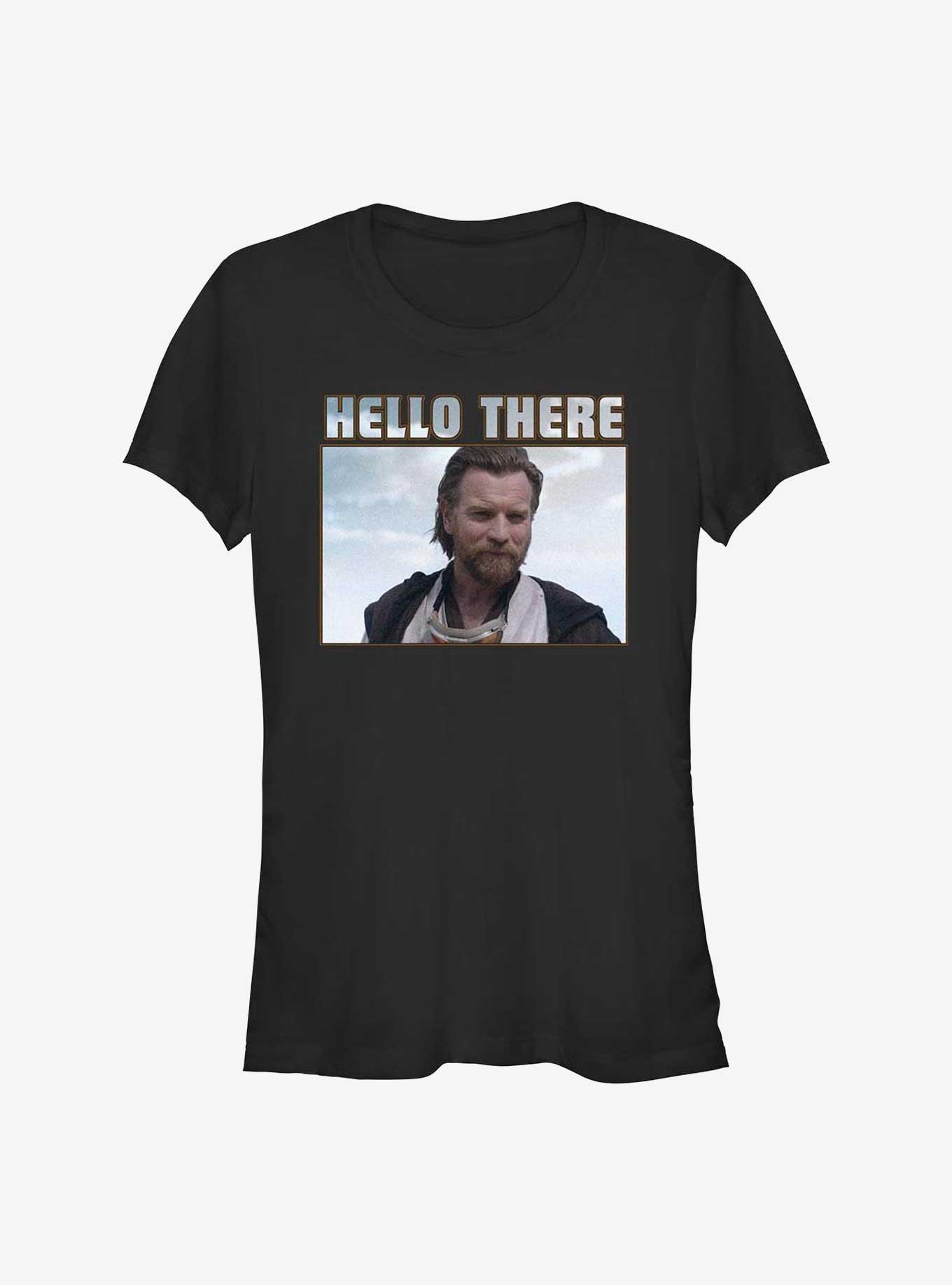 Star Wars Obi-Wan Kenobi Hello There Girls T-Shirt, BLACK, hi-res