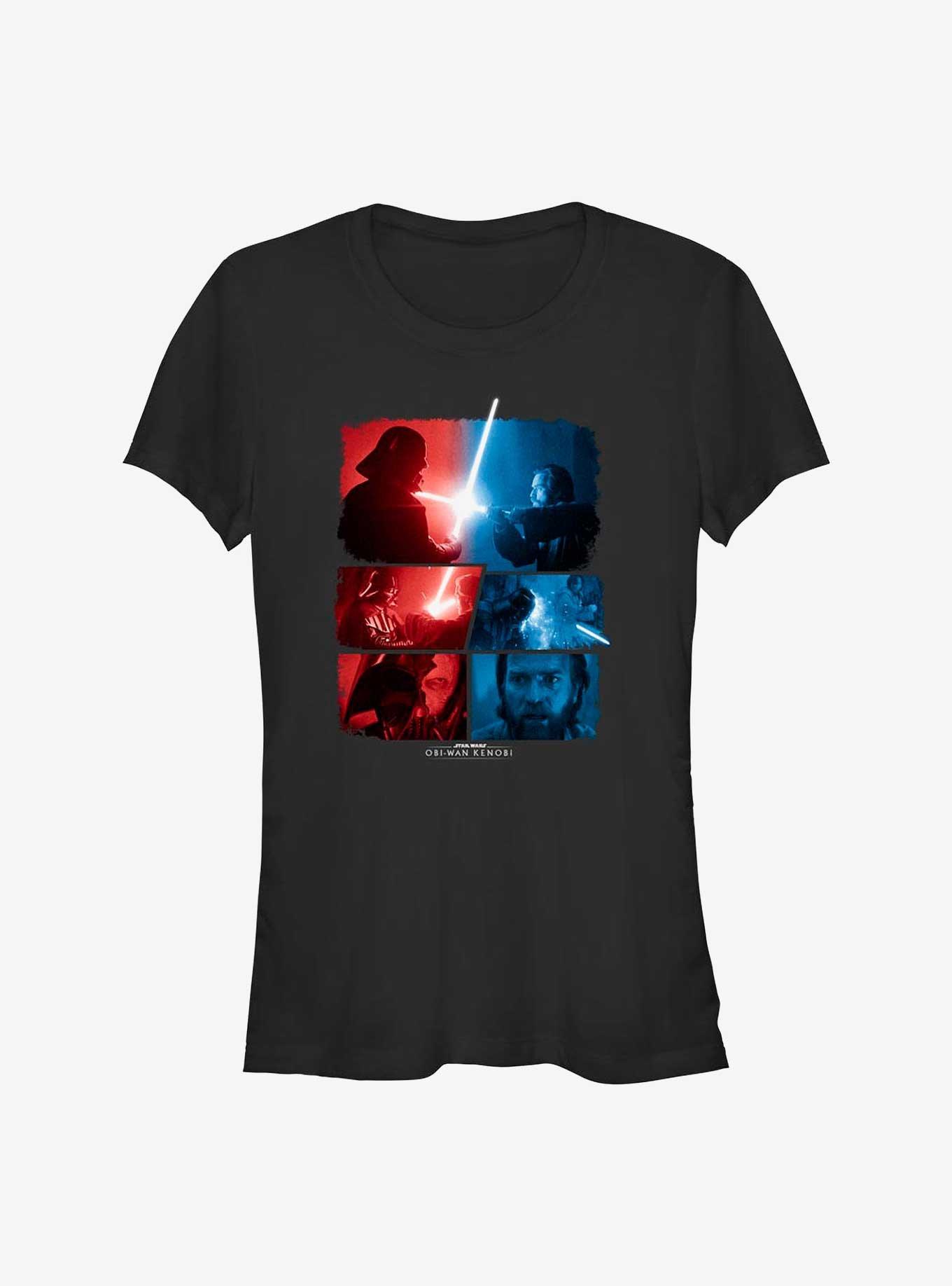 Star Wars Obi-Wan Kenobi & Vader Battle Sequence Girls T-Shirt, , hi-res