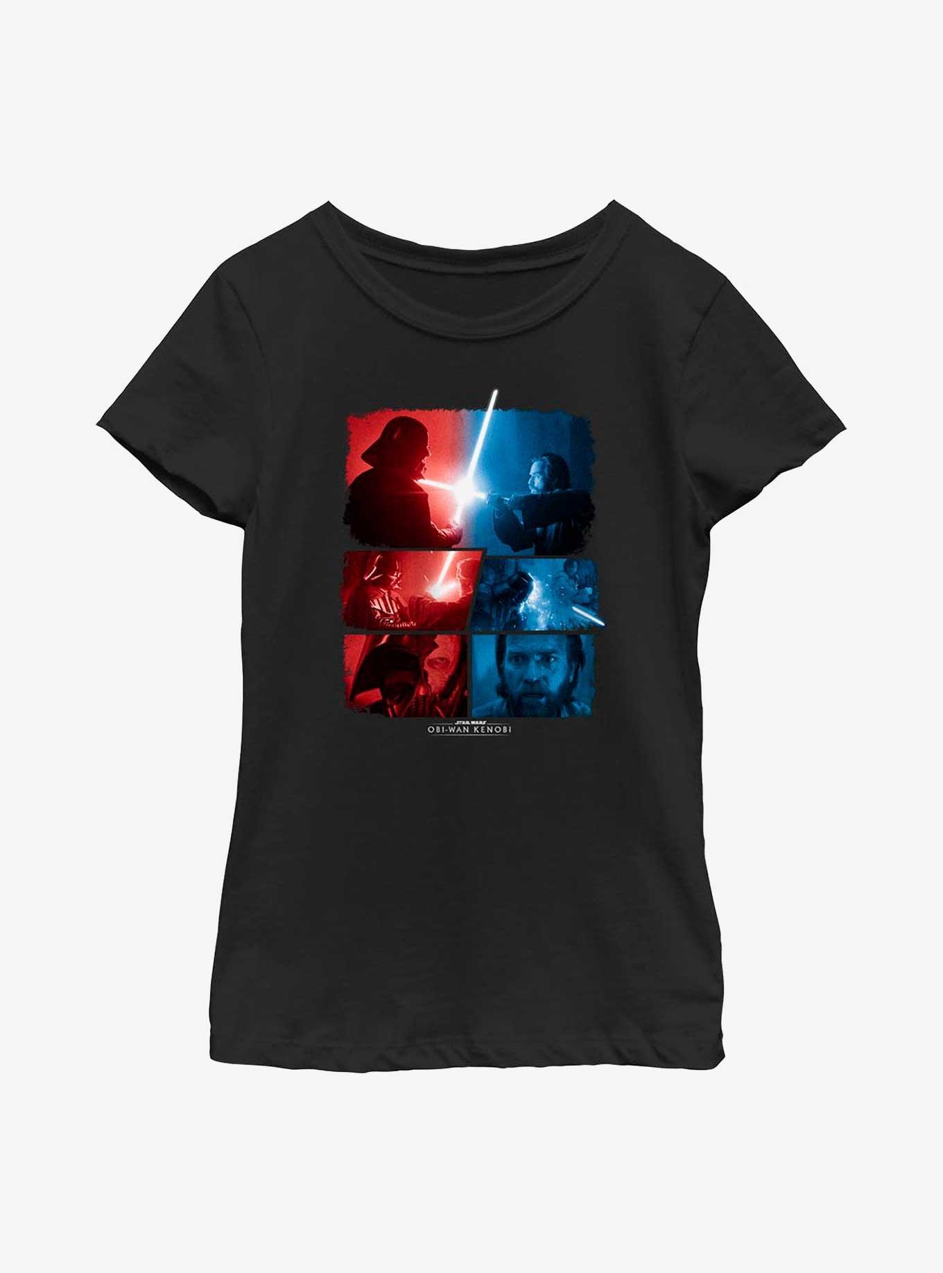 Star Wars Obi-Wan Kenobi Name Your Fear Youth Girls T-Shirt, BLACK, hi-res