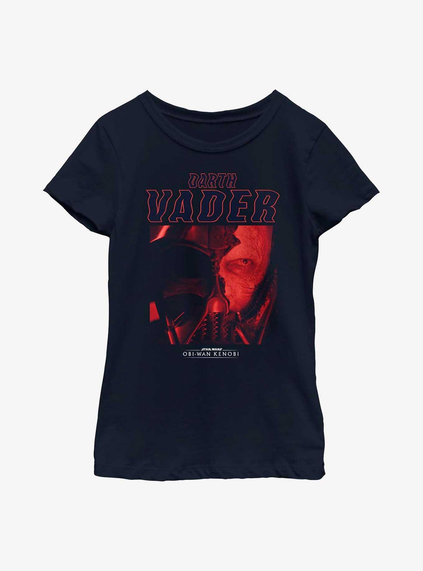 Star Wars Obi-Wan Kenobi Steadfast Determination Youth Girls T-Shirt, NAVY, hi-res