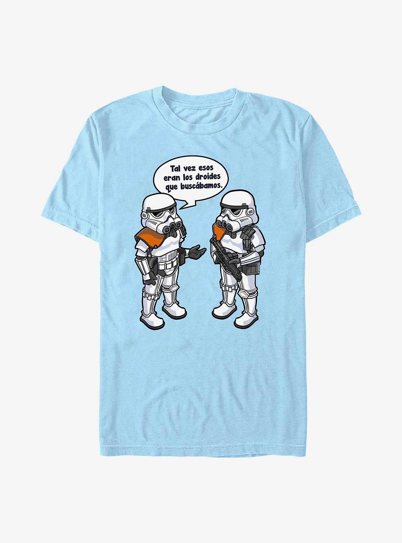 Star Wars Might Be The Droids We Were Looking For Spanish T-Shirt, LT BLUE, hi-res