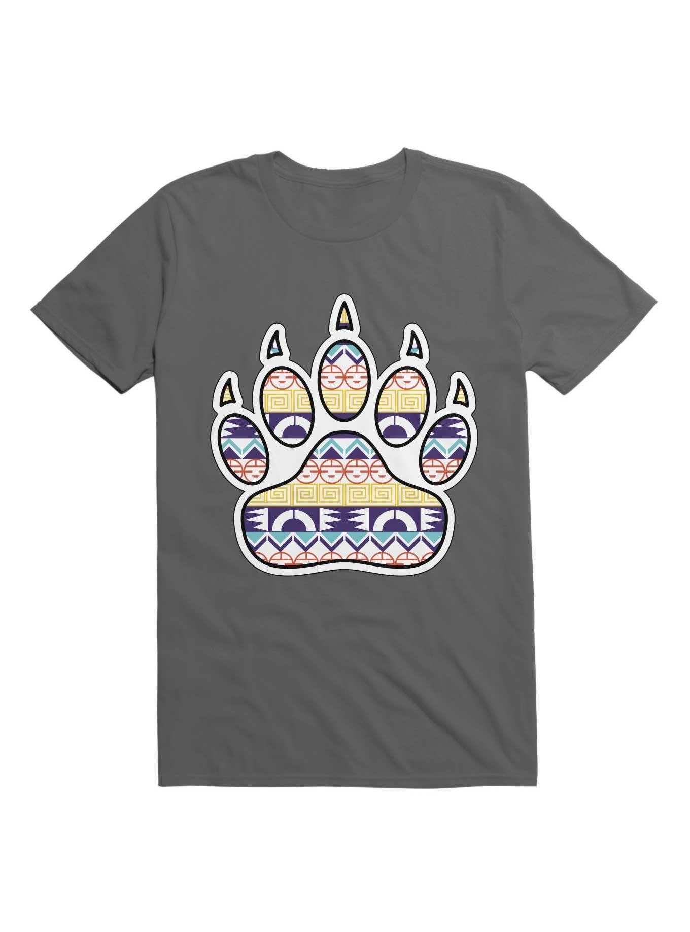 THRDLESS Kawaii Native American Bear Paw T-Shirt
