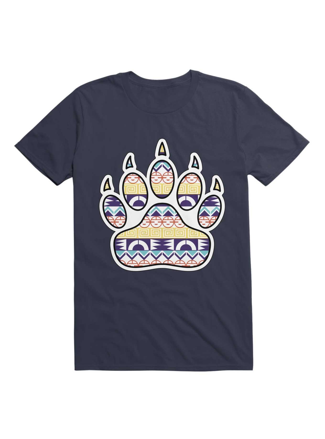 Kawaii Native American Bear Paw T-Shirt, , hi-res