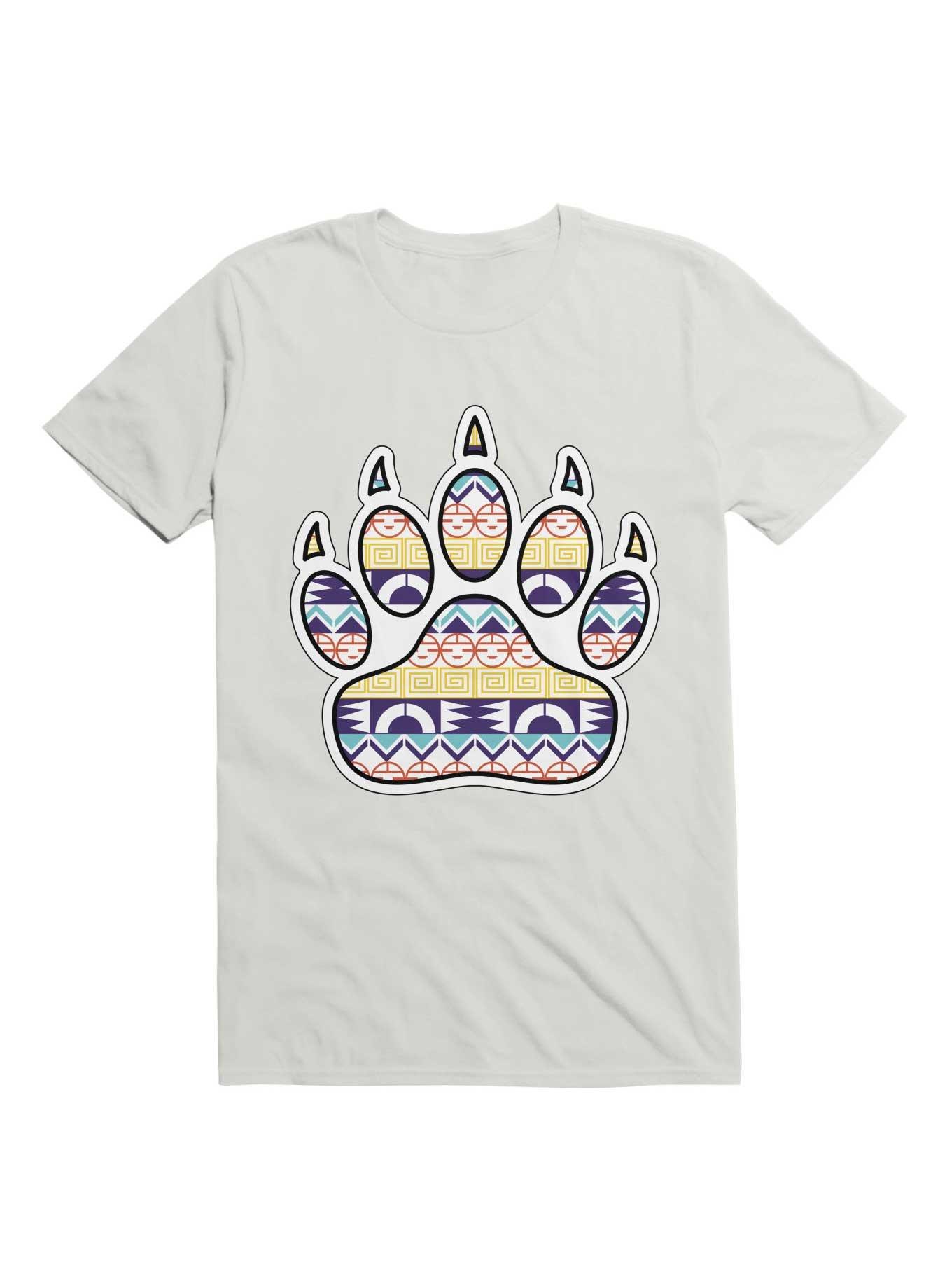 Kawaii Native American Bear Paw T-Shirt, , hi-res