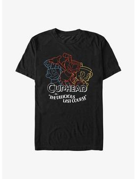 Cuphead: The Delicious Last Course Cups Color Line Art T-Shirt, , hi-res