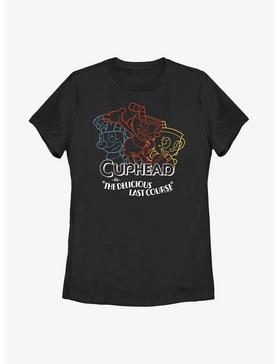Cuphead: The Delicious Last Course Cups Color Line Art Womens T-Shirt, , hi-res