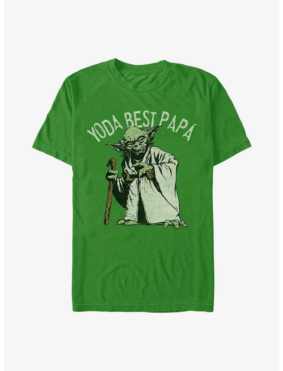 Star Wars Yoda Best Papa T-Shirt, KELLY, hi-res