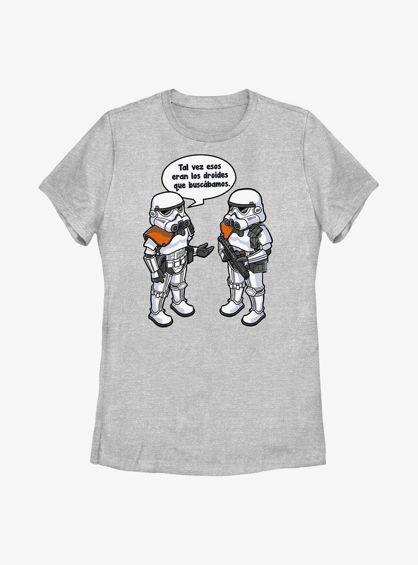 Star Wars Might Be The Droids We Were Looking For Spanish Womens T-Shirt, ATH HTR, hi-res