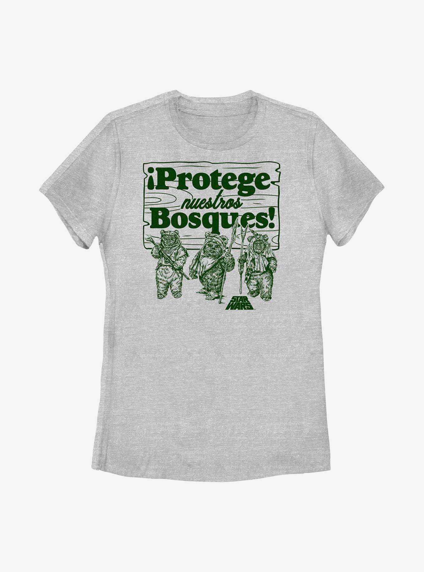 Star Wars Protege Nuestros Bosques Protect Our Forests Womens T-Shirt, ATH HTR, hi-res