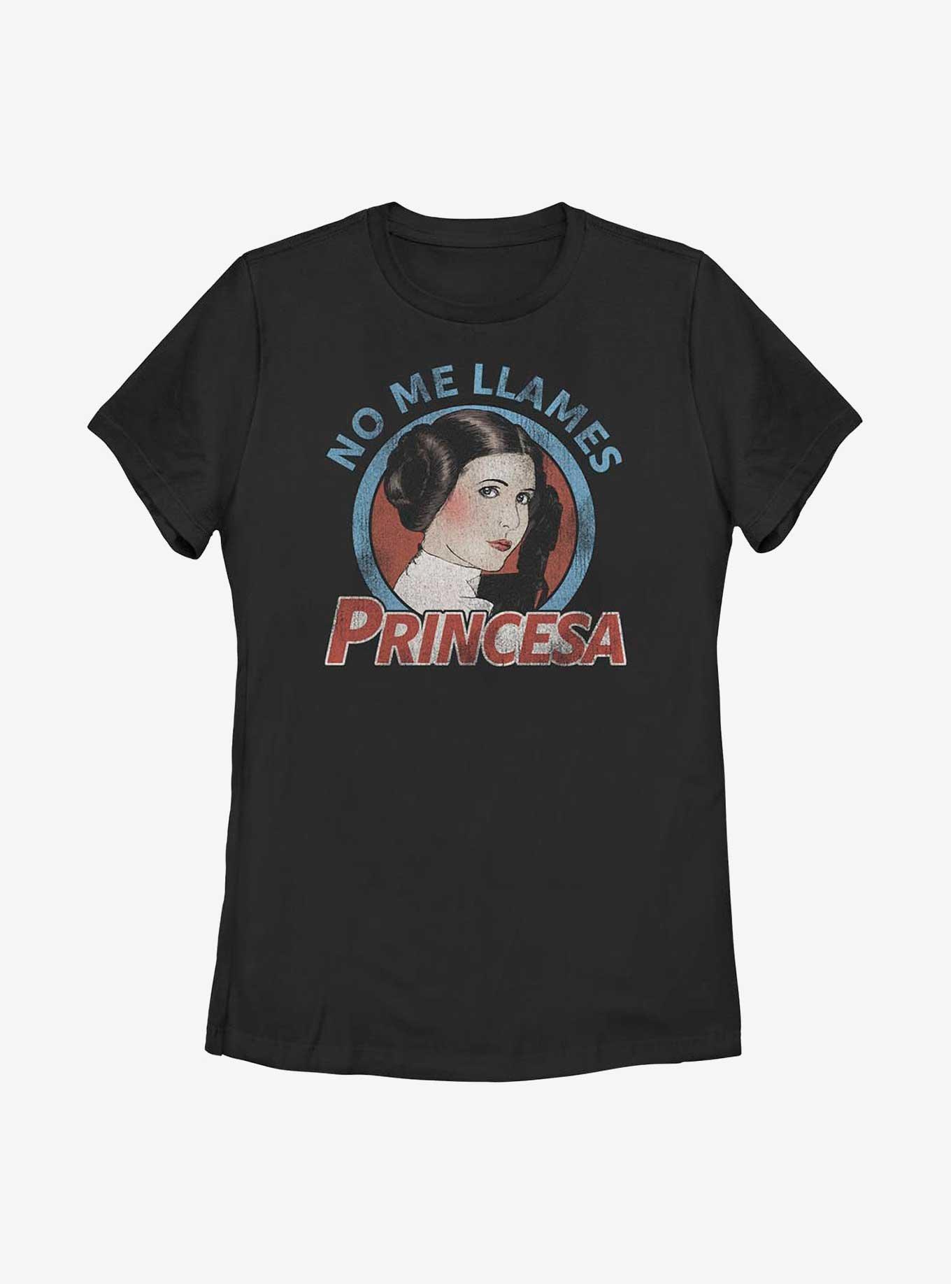 Star Wars No Me Llames Princesa Leia Womens T-Shirt, BLACK, hi-res