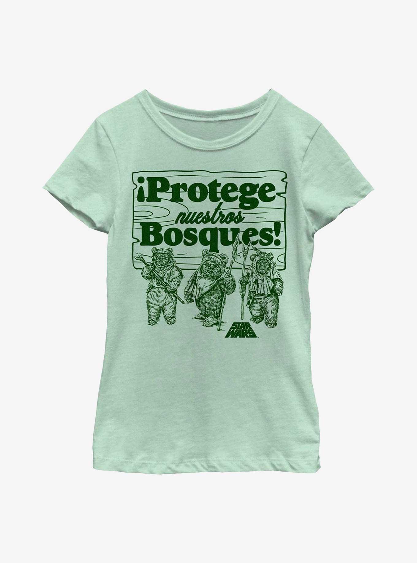 Star Wars Protege Nuestros Bosques Protect Our Forests Youth Girls T-Shirt, , hi-res
