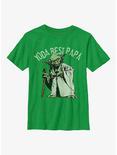Star Wars Yoda Best Papa Youth T-Shirt, KELLY, hi-res
