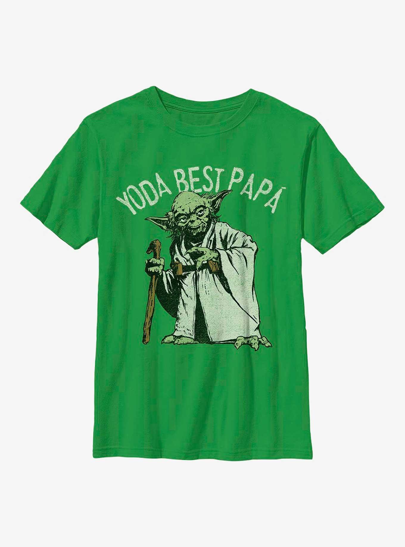 Star Wars Yoda Best Papa Youth T-Shirt, , hi-res