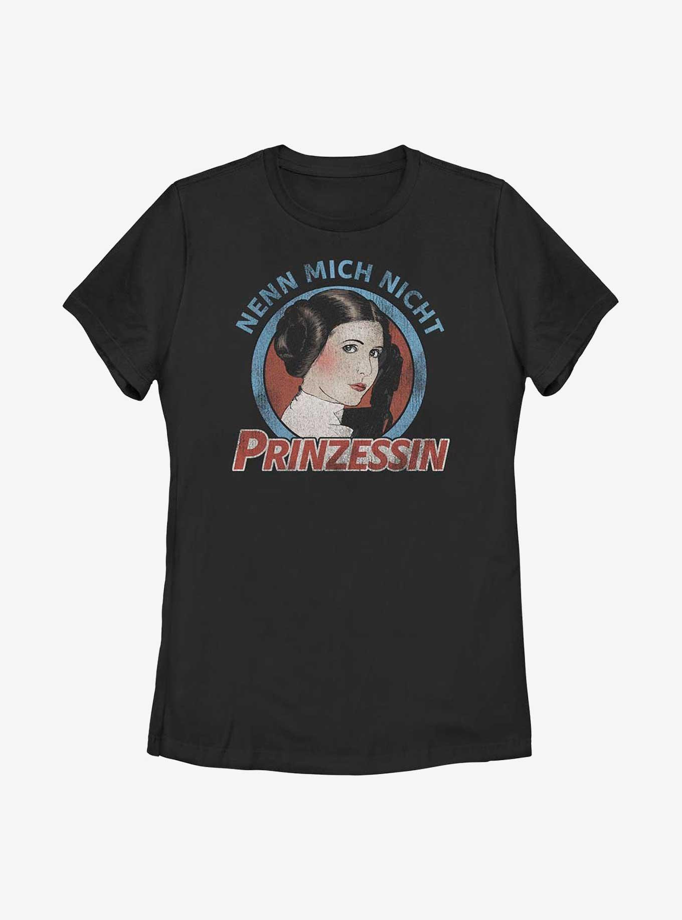 Star Wars Nenn Mich Nicht Prinzessin Leia Womens T-Shirt, BLACK, hi-res