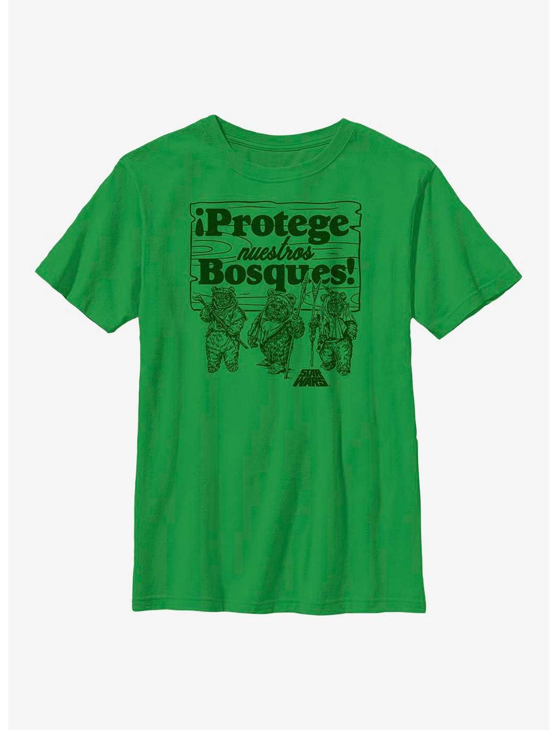 Star Wars Protege Nuestros Bosques Protect Our Forests Youth T-Shirt, KELLY, hi-res