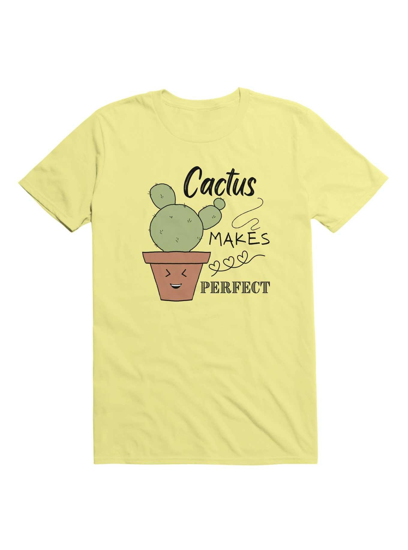 Kawaii Cactus Makes Perfect T-Shirt, , hi-res