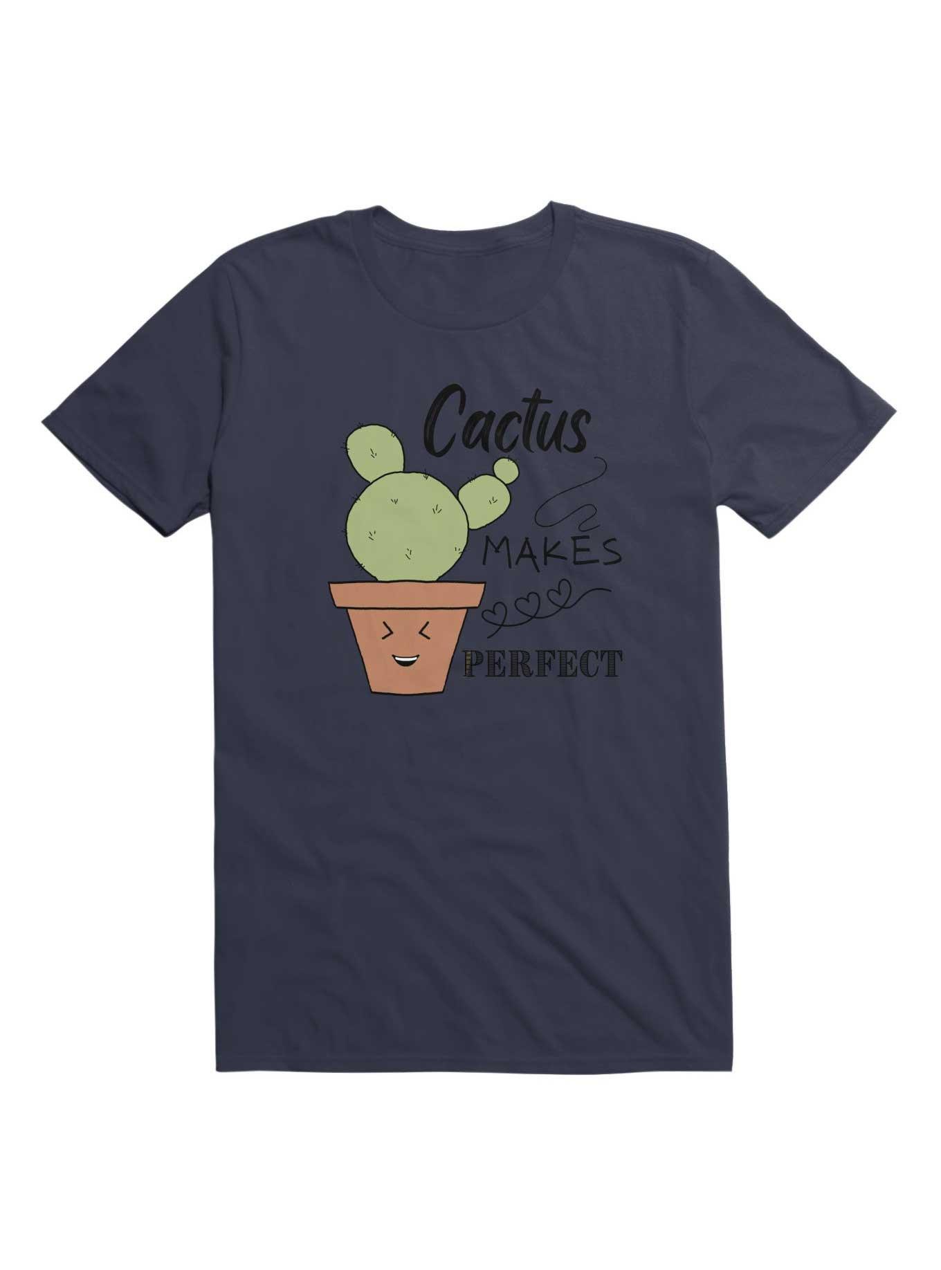 Kawaii Cactus Makes Perfect T-Shirt, , hi-res
