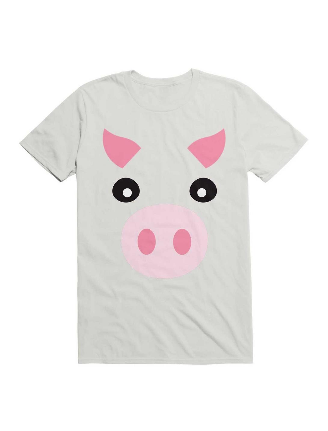 Kawaii Cow Face T-Shirt, WHITE, hi-res