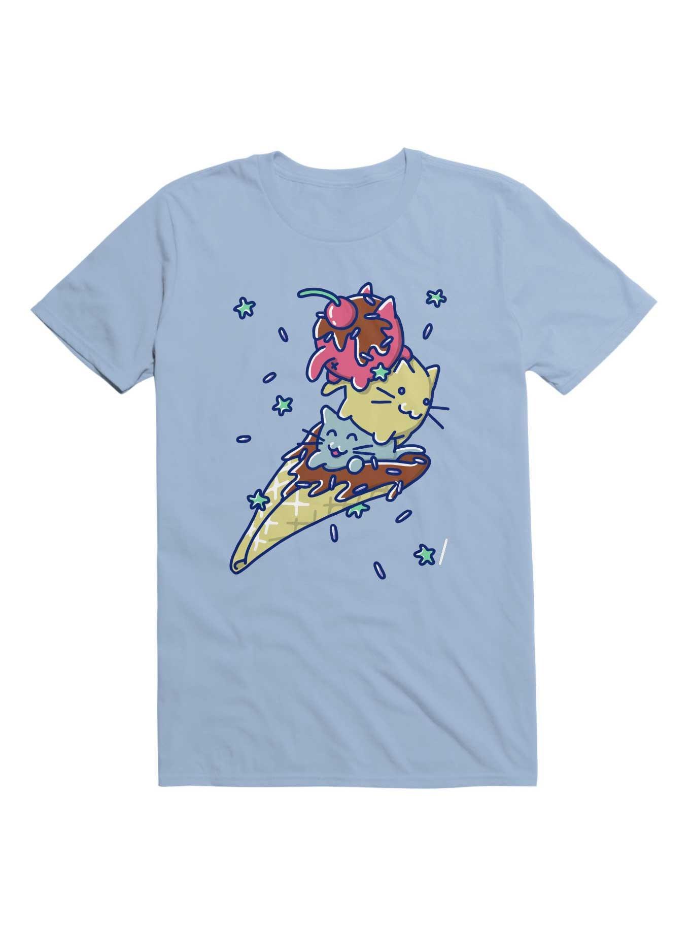 Kawaii Kitty Cone T-Shirt, , hi-res