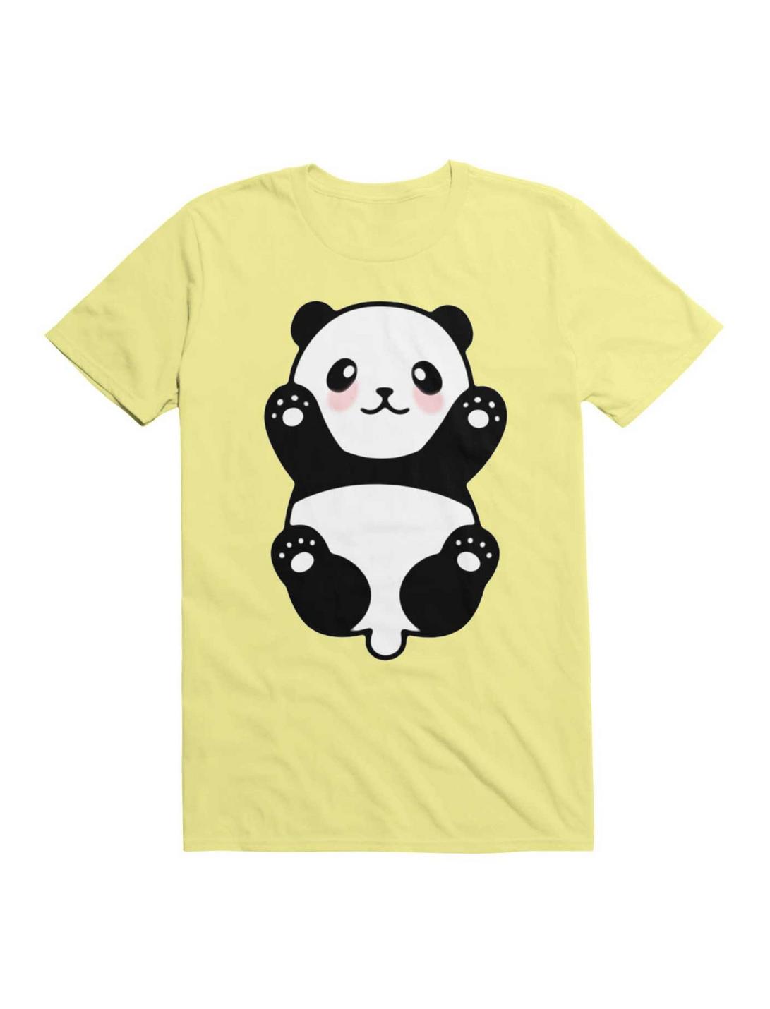 Kawaii Baby Panda T-Shirt, YELLOW, hi-res