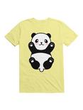 Kawaii Baby Panda T-Shirt, YELLOW, hi-res