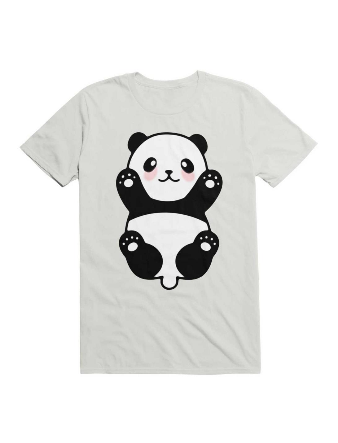 Kawaii Baby Panda T-Shirt, WHITE, hi-res