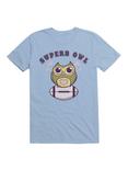 Kawaii Superb Owl T-Shirt, LIGHT BLUE, hi-res