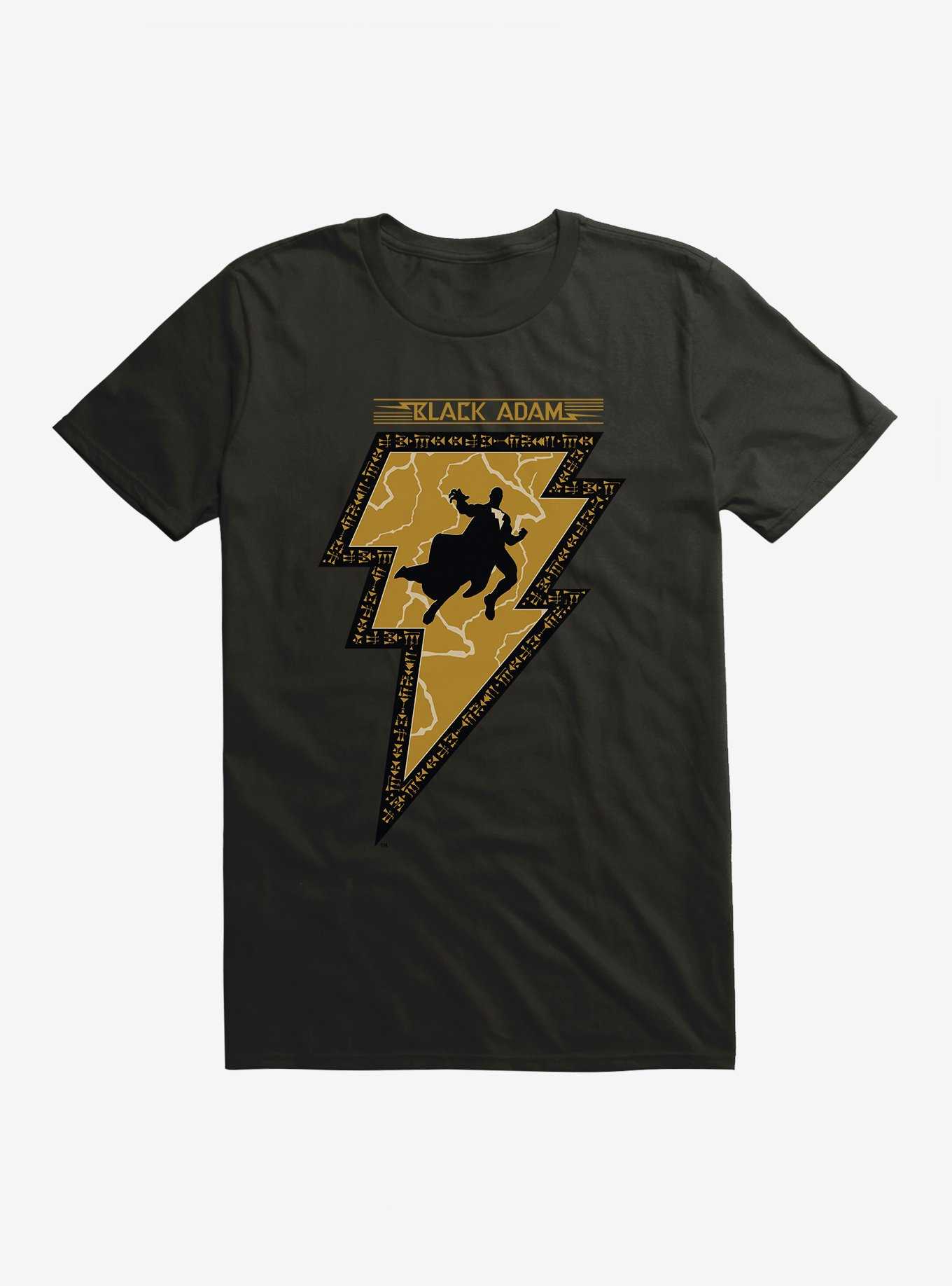 DC Comics Black Adam Silhouette Bolt Logo T-Shirt, , hi-res