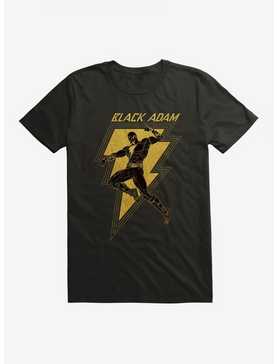 DC Comics Black Adam Gold Silhouette Bolt T-Shirt, , hi-res