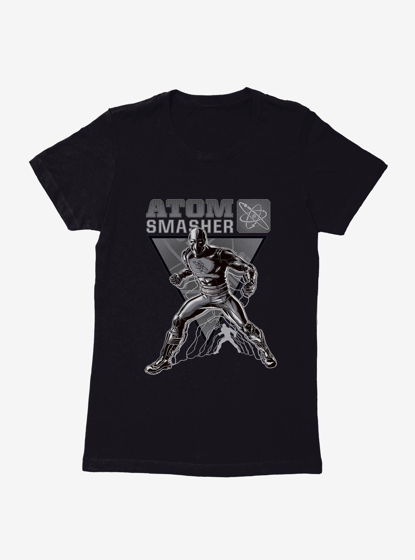 DC Comics Black Adam Atom Smasher Black & White Womens T-Shirt, , hi-res