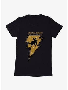 Plus Size DC Comics Black Adam Silhouette Bolt Logo Womens T-Shirt, , hi-res