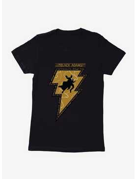 DC Comics Black Adam Silhouette Bolt Logo Womens T-Shirt, , hi-res