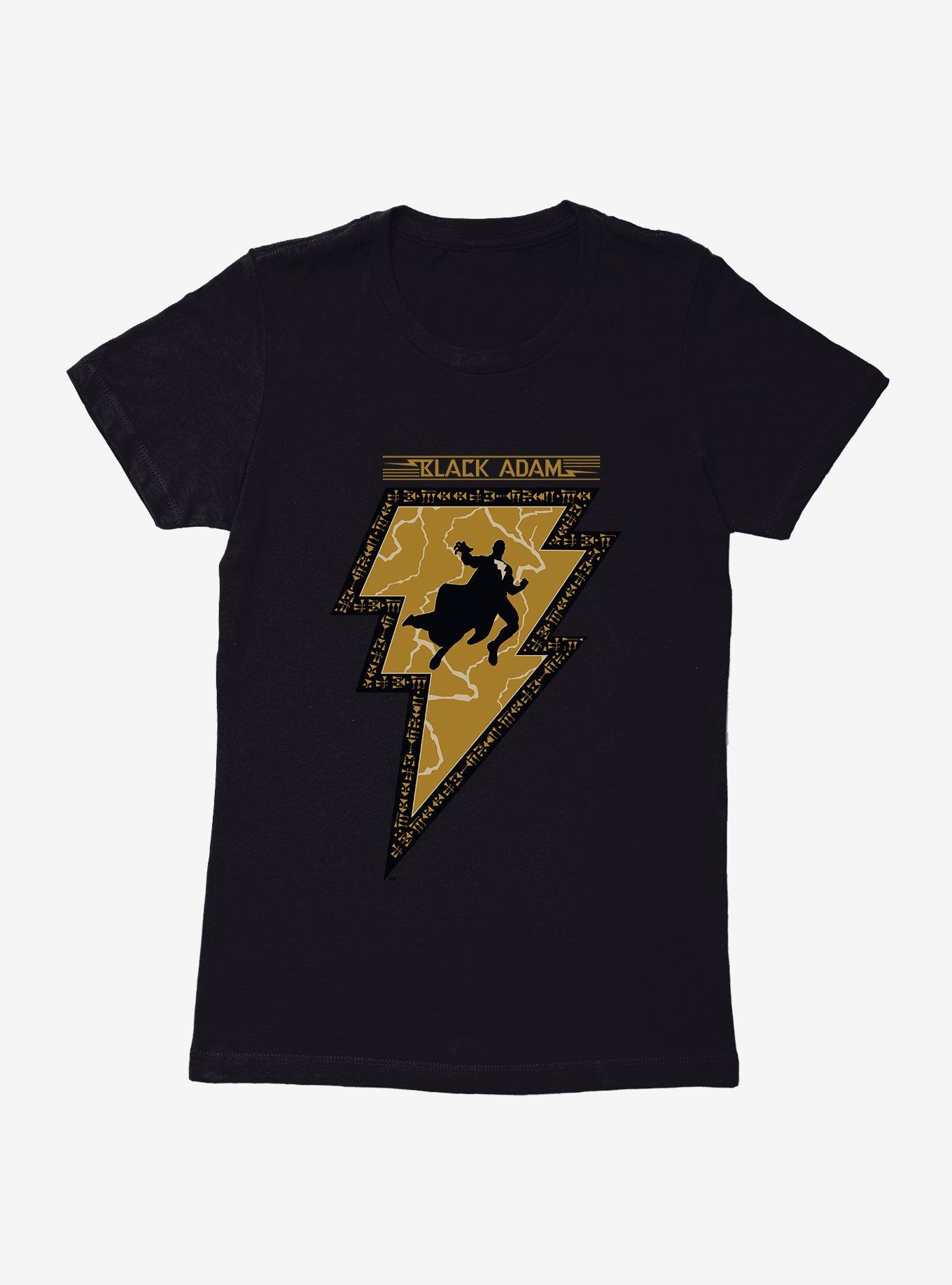 DC Comics Black Adam Silhouette Bolt Logo Womens T-Shirt, , hi-res