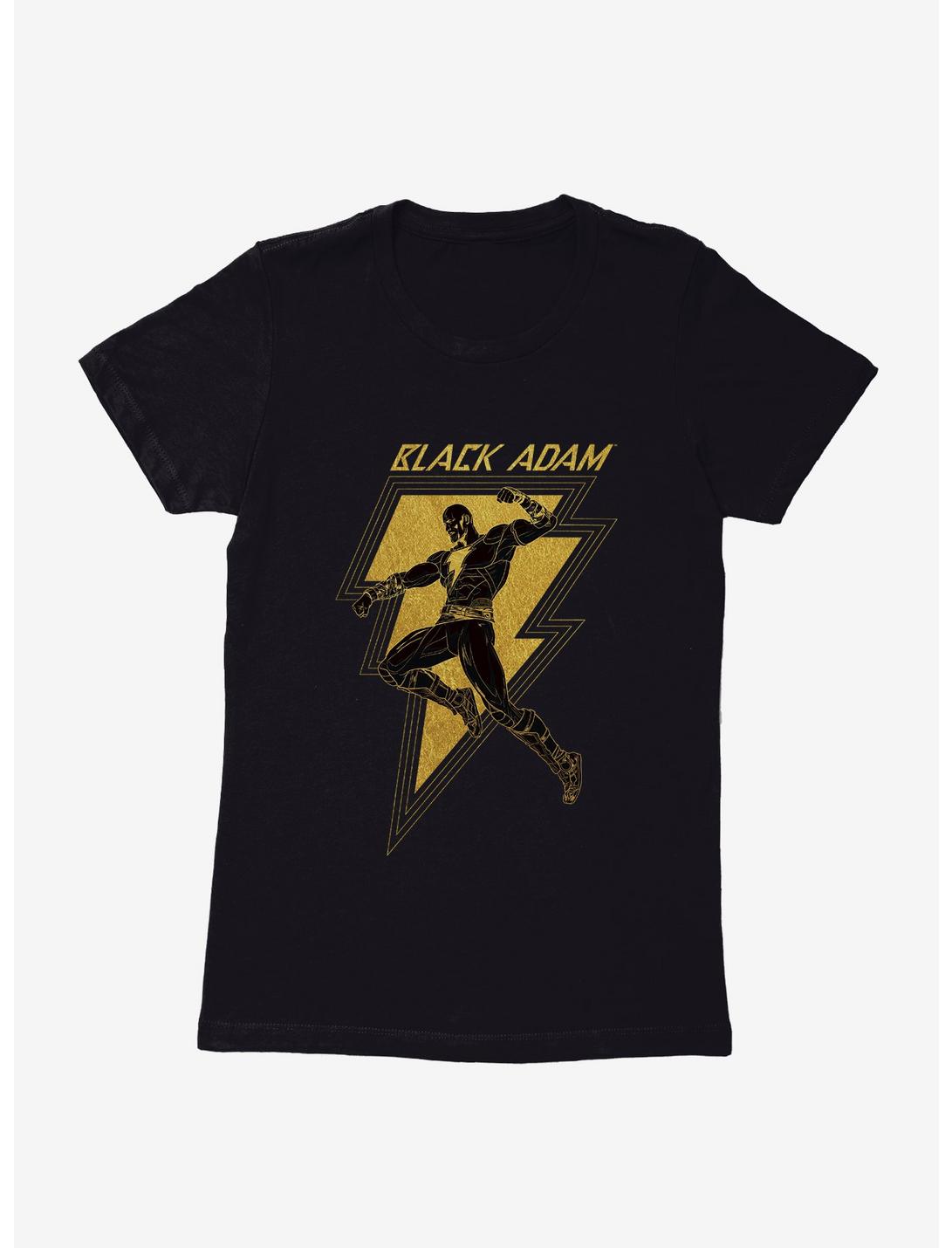 DC Comics Black Adam Gold Silhouette Bolt Womens T-Shirt, , hi-res