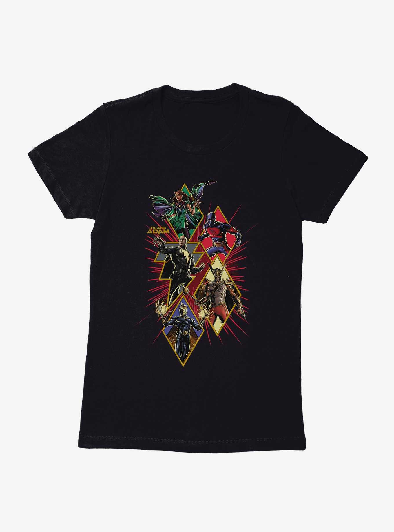 DC Comics Black Adam Justice Society Of America Icons Womens T-Shirt, , hi-res