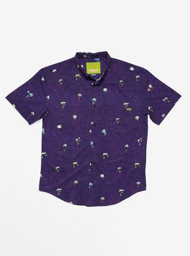 RSVLTS Invader Zim Invaders From Irk Purple KUNUFLEX Short