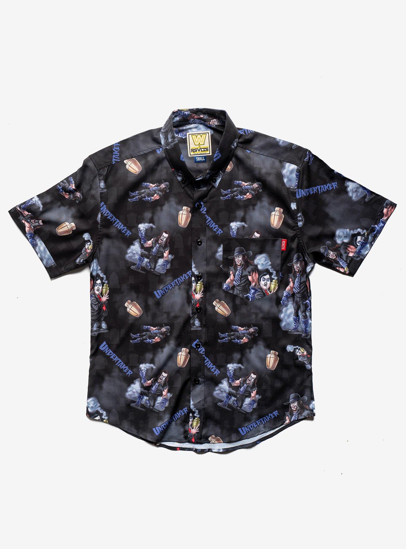 RSVLTS The Undertaker & Paul Bearer KUNUFLEX Short Sleeve Shirt, BLACK, hi-res