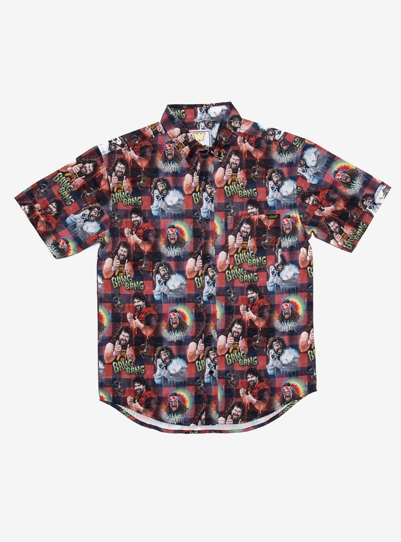 RSVLTS WWE Mick Foley KUNUFLEX Short Sleeve Shirt, MULTI, hi-res
