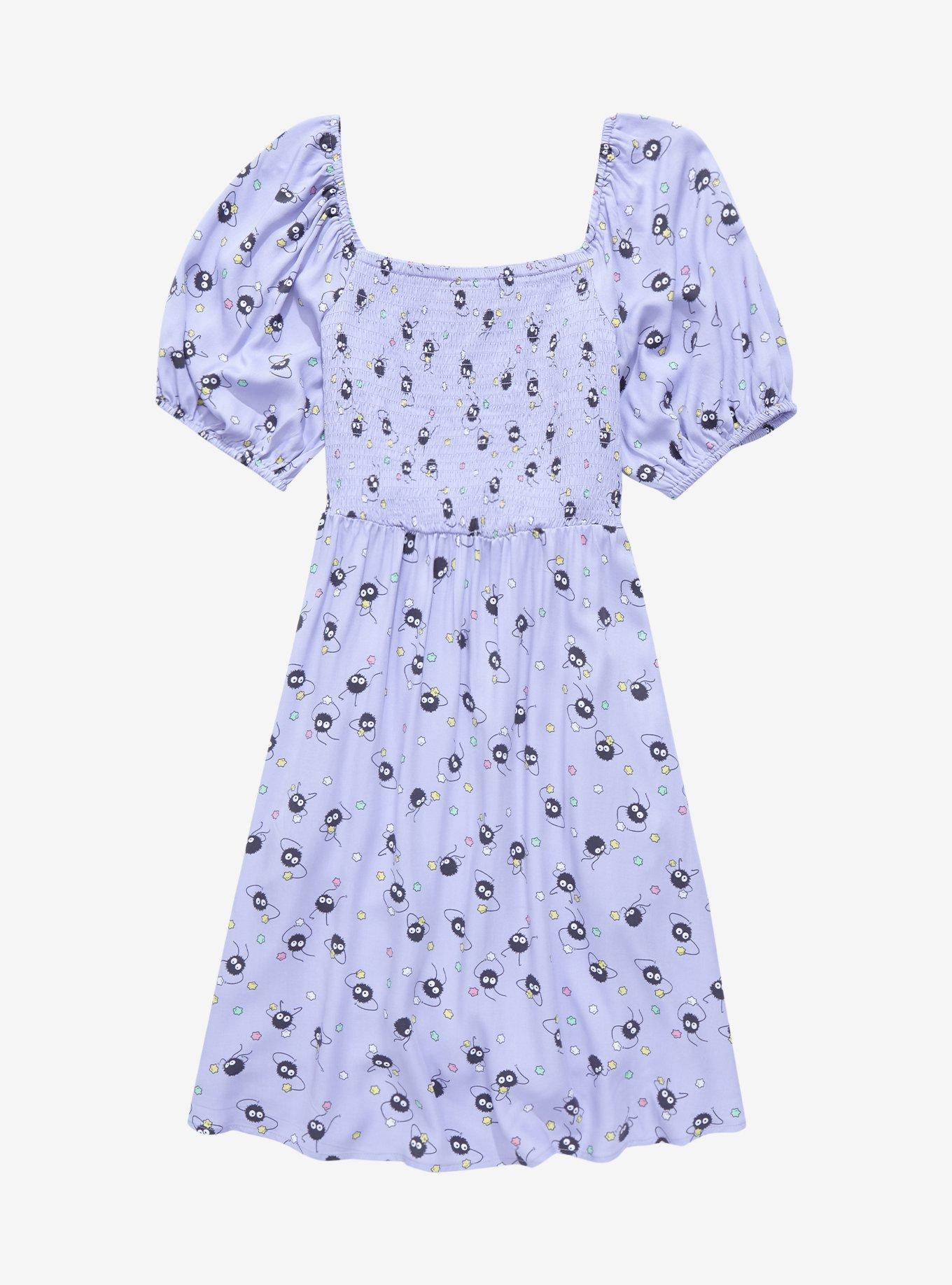 Studio Ghibli Soot Sprites Smock Dress - BoxLunch Exclusive, LIGHT PURPLE, hi-res